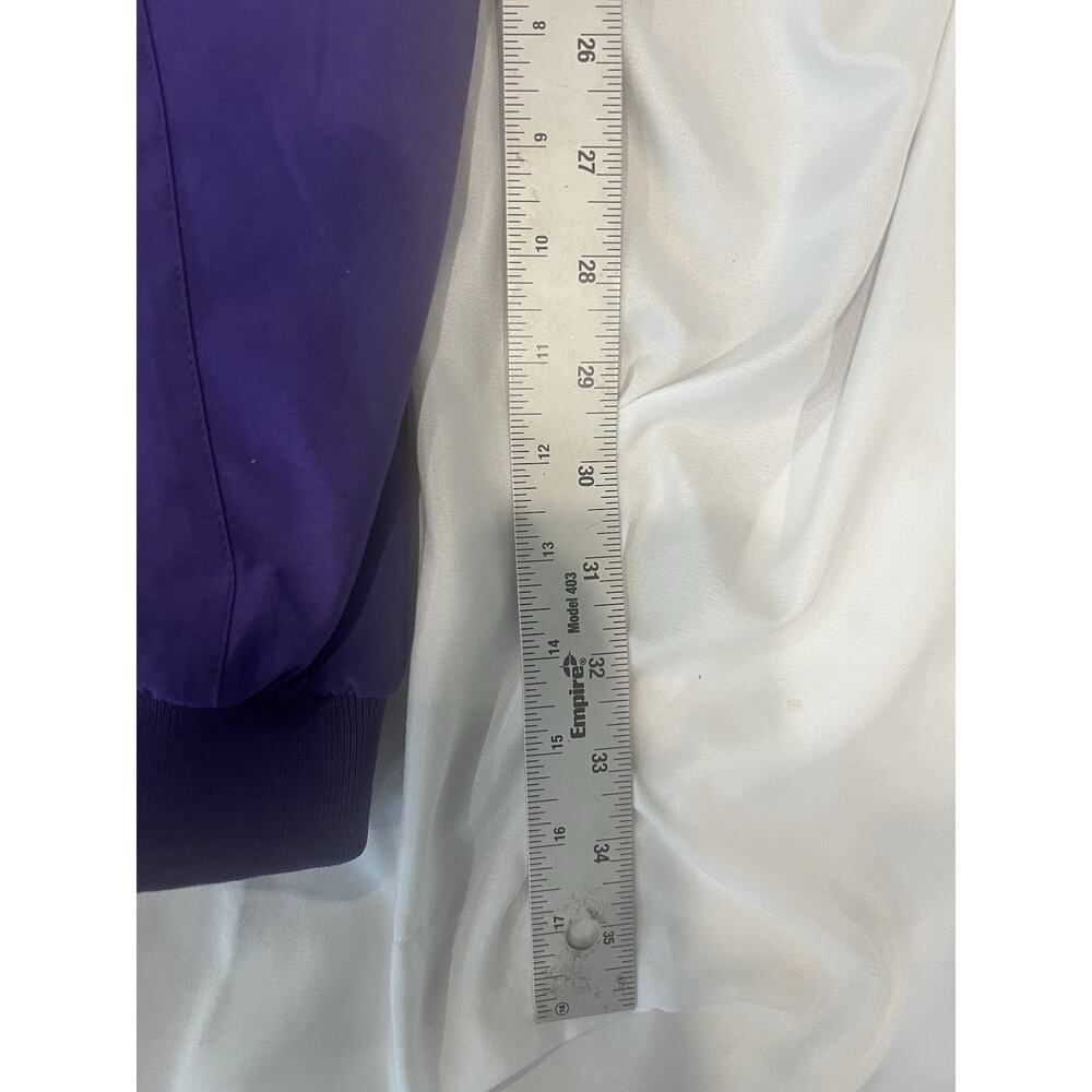 Vintage 90s/Y2K Nike Team LSU Tigers V-neck pullover windbreaker jacket XL - Picture 9 of 10